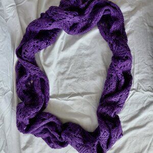 Purple, Sequin Infinity Scarf